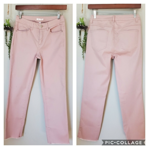 Lauren Conrad Blush Ankle Crop Skinny Twill Jeans - Picture 2 of 6